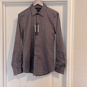 NWT Perry Ellis Dark Sapphire Dressy Shirt